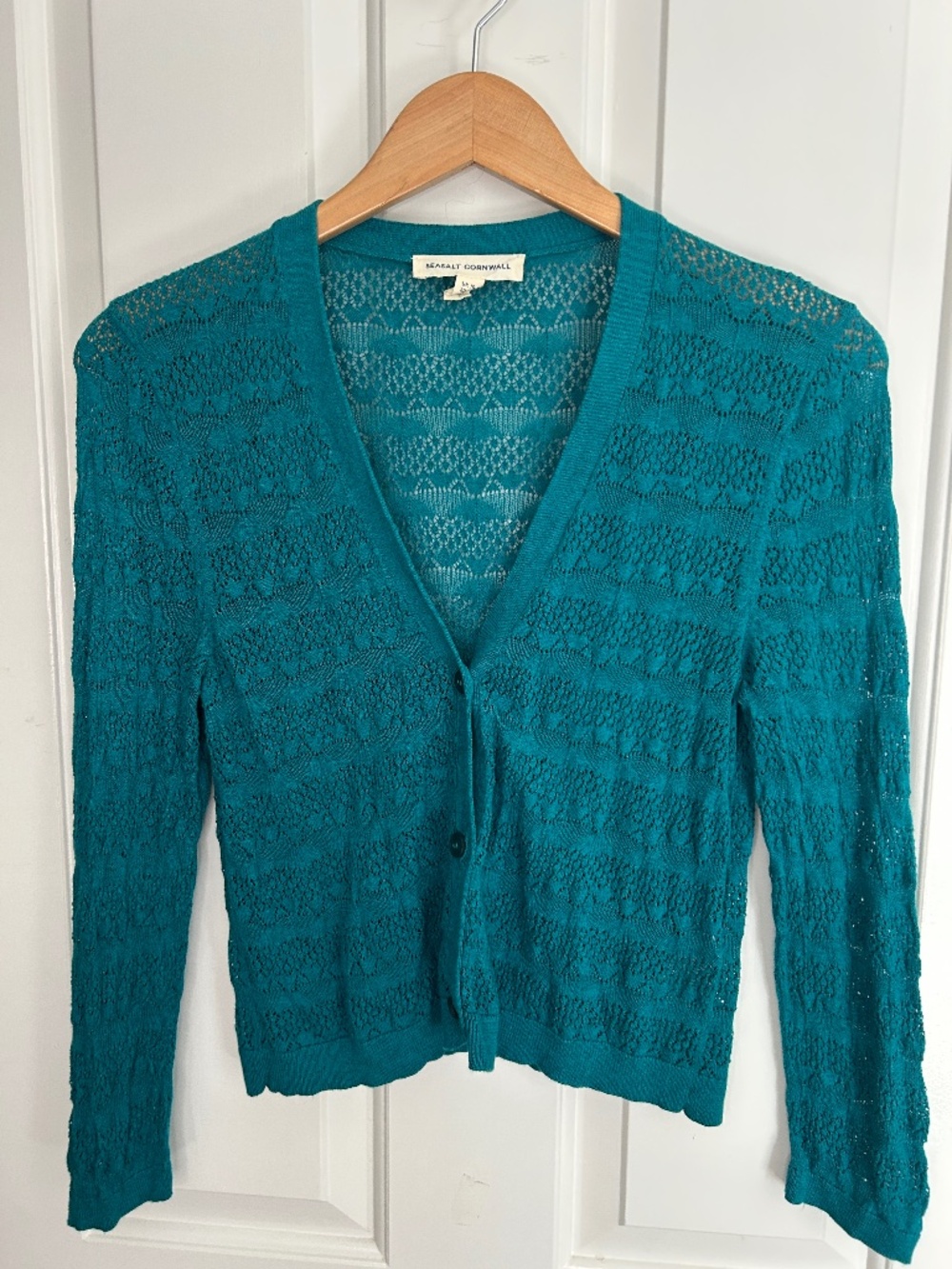 teal Seasalt Cornwall Sweet Day Cardigan - Size US 6